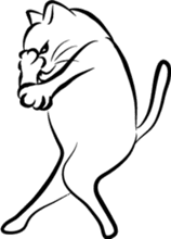the simple sticker of cats sticker #590629