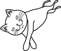 the simple sticker of cats sticker #590632