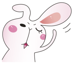 Pop loose! Cat & rabbit sticker #591200