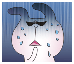 Pop loose! Cat & rabbit sticker #591202