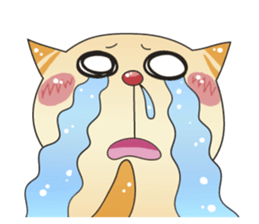 Pop loose! Cat & rabbit sticker #591225