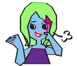 Zombie Girl Sticker sticker #591475