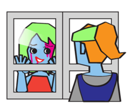 Zombie Girl Sticker sticker #591477