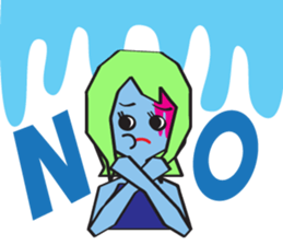 Zombie Girl Sticker sticker #591479