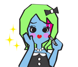 Zombie Girl Sticker sticker #591487