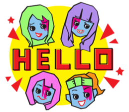 Zombie Girl Sticker sticker #591489