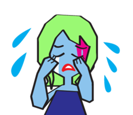 Zombie Girl Sticker sticker #591499