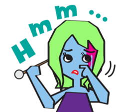 Zombie Girl Sticker sticker #591506