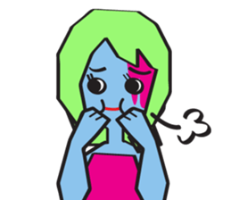 Zombie Girl Sticker sticker #591507