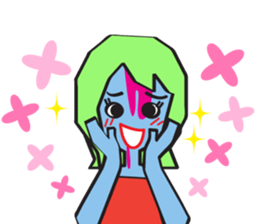 Zombie Girl Sticker sticker #591508