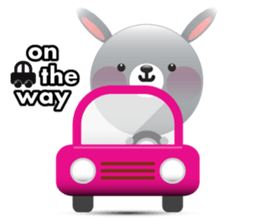 Playful Rabbit sticker #591595