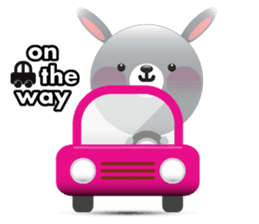Playful Rabbit sticker #591595