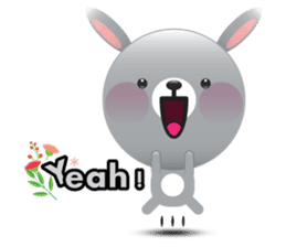 Playful Rabbit sticker #591596