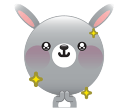 Playful Rabbit sticker #591597