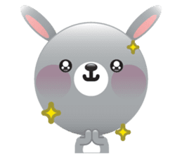 Playful Rabbit sticker #591597