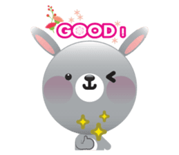 Playful Rabbit sticker #591599