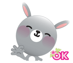 Playful Rabbit sticker #591600
