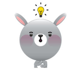Playful Rabbit sticker #591603