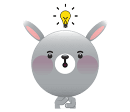 Playful Rabbit sticker #591603