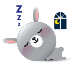 Playful Rabbit sticker #591606