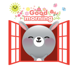 Playful Rabbit sticker #591608