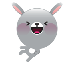 Playful Rabbit sticker #591610