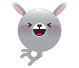 Playful Rabbit sticker #591610