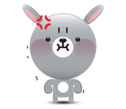 Playful Rabbit sticker #591612