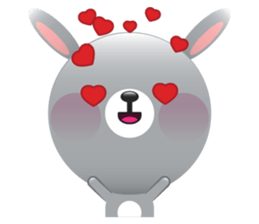 Playful Rabbit sticker #591615
