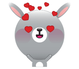 Playful Rabbit sticker #591615