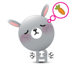 Playful Rabbit sticker #591616