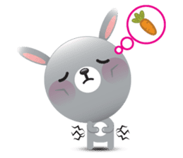Playful Rabbit sticker #591616