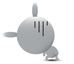 Playful Rabbit sticker #591617