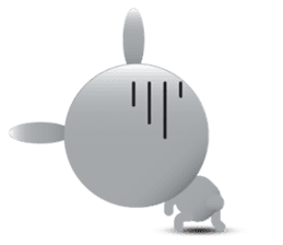 Playful Rabbit sticker #591617