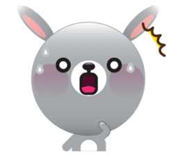 Playful Rabbit sticker #591618