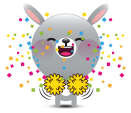 Playful Rabbit sticker #591619