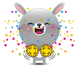 Playful Rabbit sticker #591619