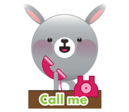 Playful Rabbit sticker #591620