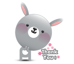 Playful Rabbit sticker #591621