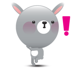 Playful Rabbit sticker #591622