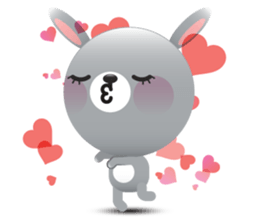 Playful Rabbit sticker #591623