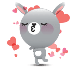 Playful Rabbit sticker #591623