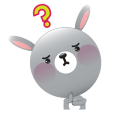 Playful Rabbit sticker #591624