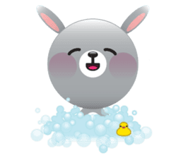 Playful Rabbit sticker #591625