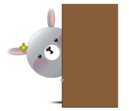Playful Rabbit sticker #591626