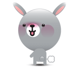 Playful Rabbit sticker #591627