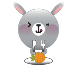 Playful Rabbit sticker #591628
