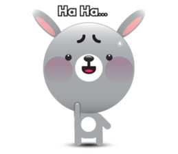Playful Rabbit sticker #591629