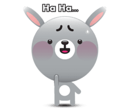 Playful Rabbit sticker #591629