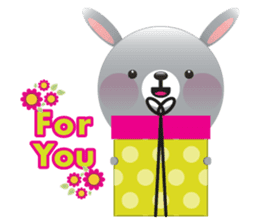 Playful Rabbit sticker #591630